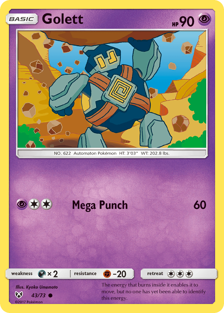 Golett Pokémon card