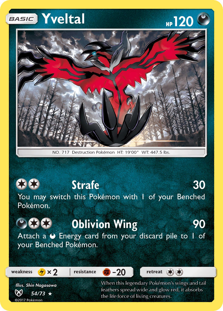 Yveltal Pokémon card