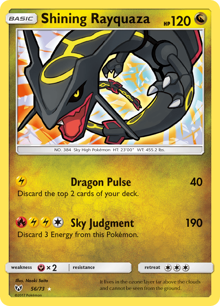 Shining Rayquaza from Shining Legends