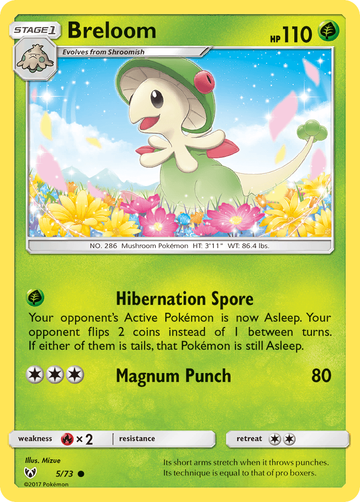 Breloom Pokémon card