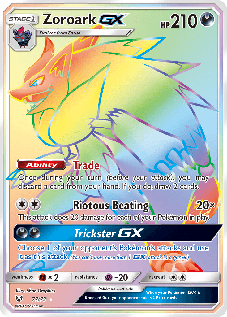 Zoroark-GX Pokémon card