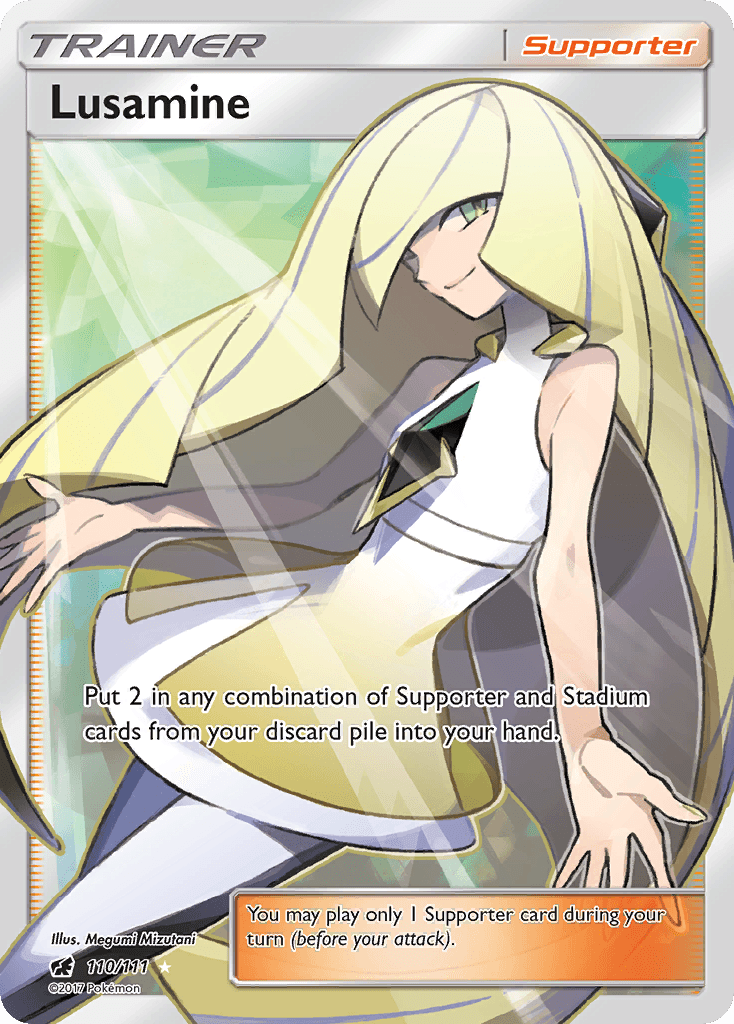 Lusamine Pokémon card