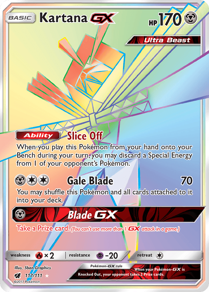 Kartana-GX Pokémon card