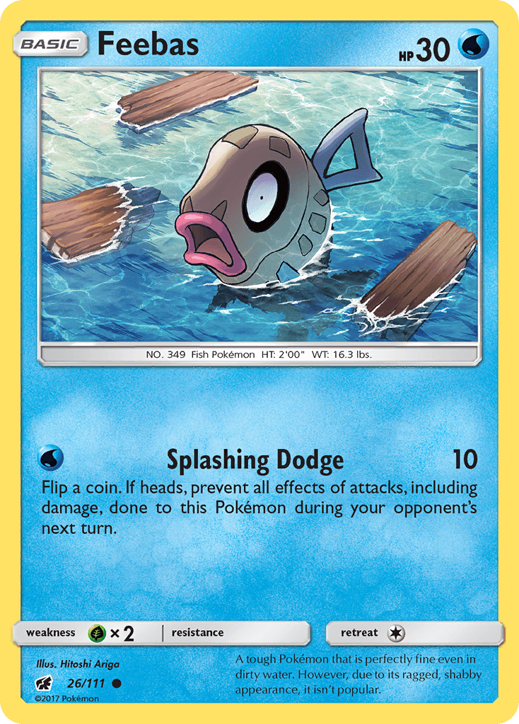 Feebas Pokémon card