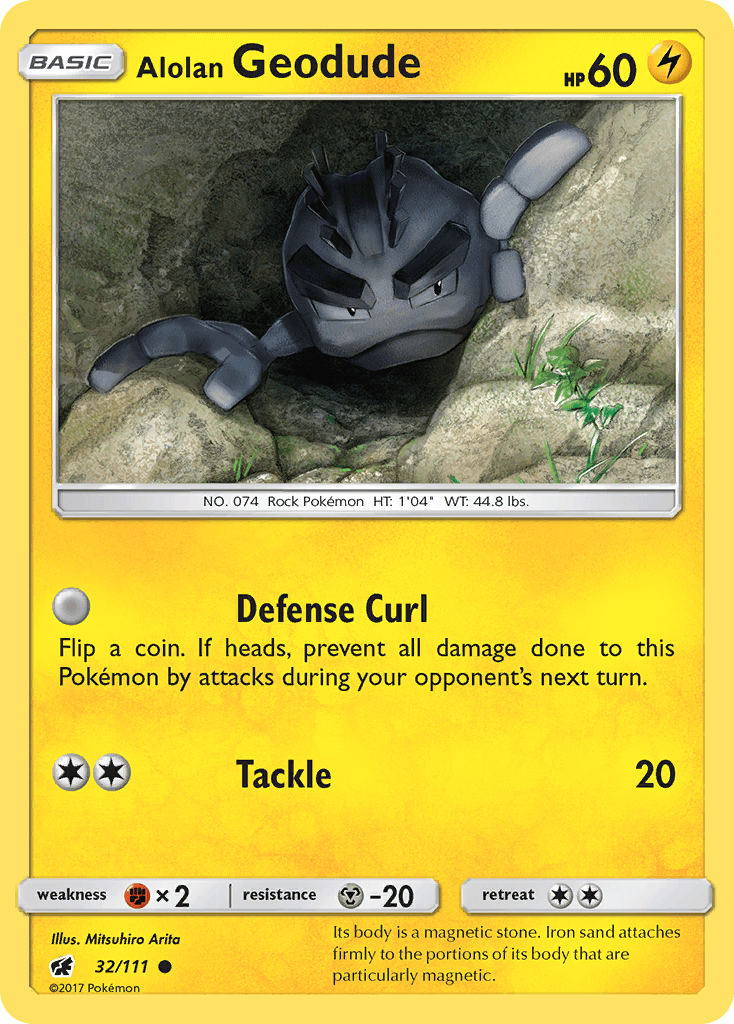 Alolan Geodude Pokémon card
