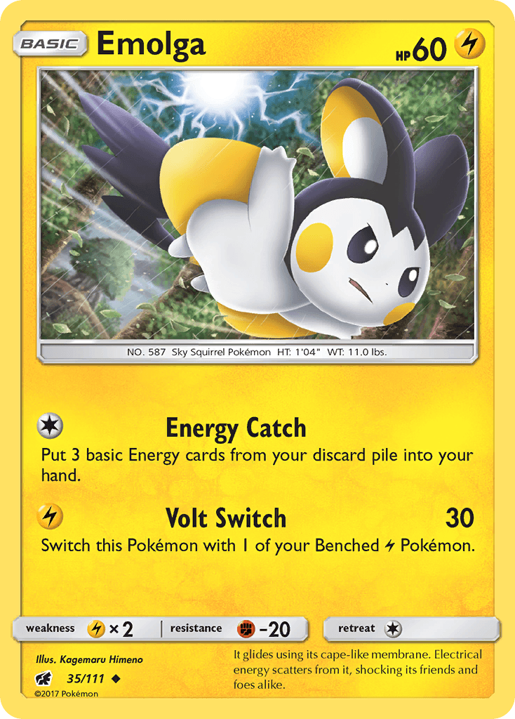 Emolga Pokémon card