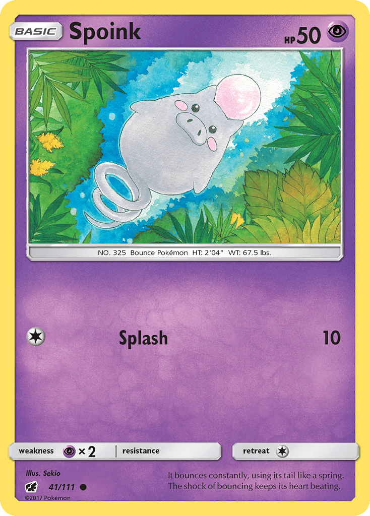 Spoink Pokémon card