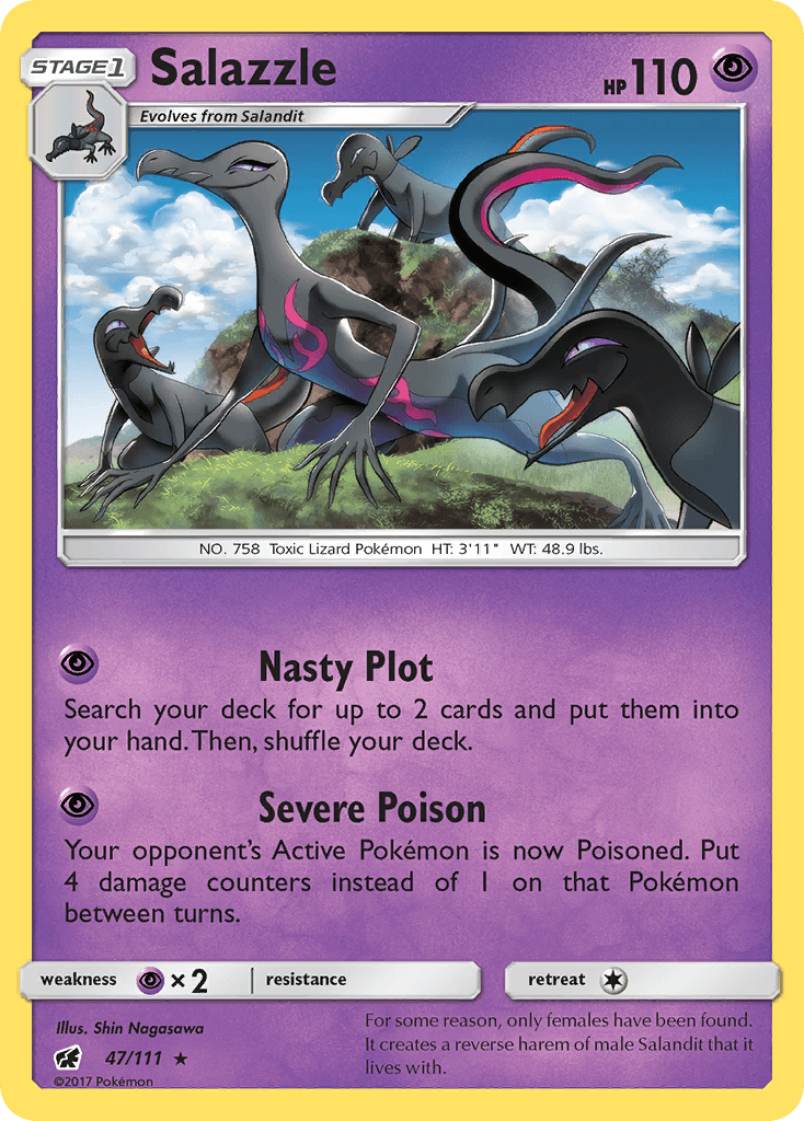 Salazzle Pokémon card