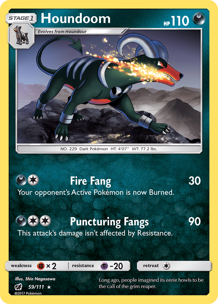Houndoom Pokémon card