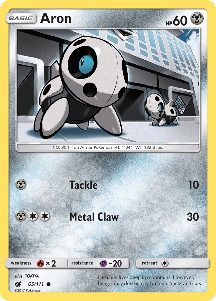 Aron Pokémon card