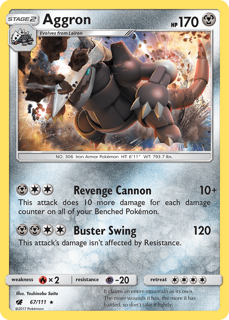 Aggron Pokémon card