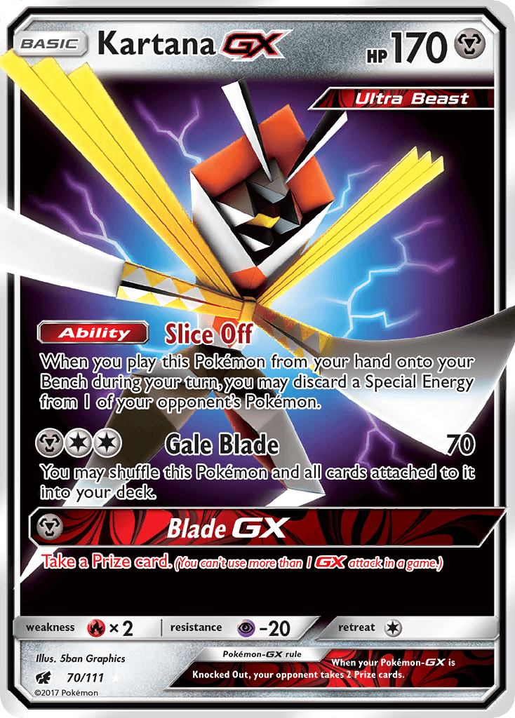 Kartana-GX Pokémon card