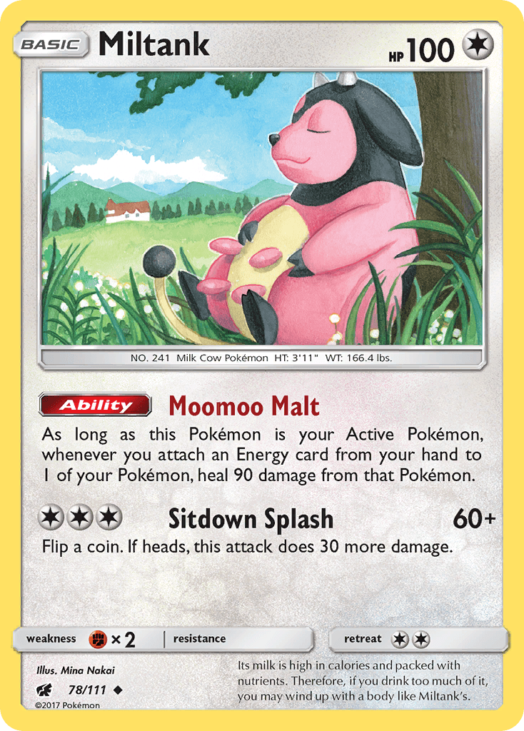 Miltank Pokémon card