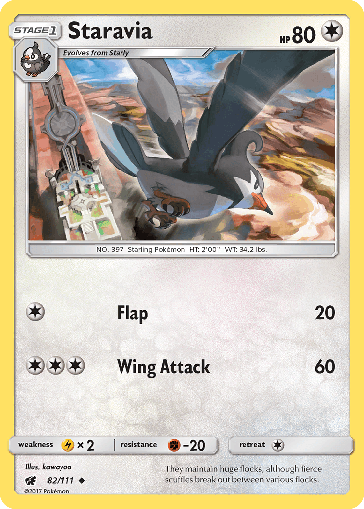 Staravia Pokémon card