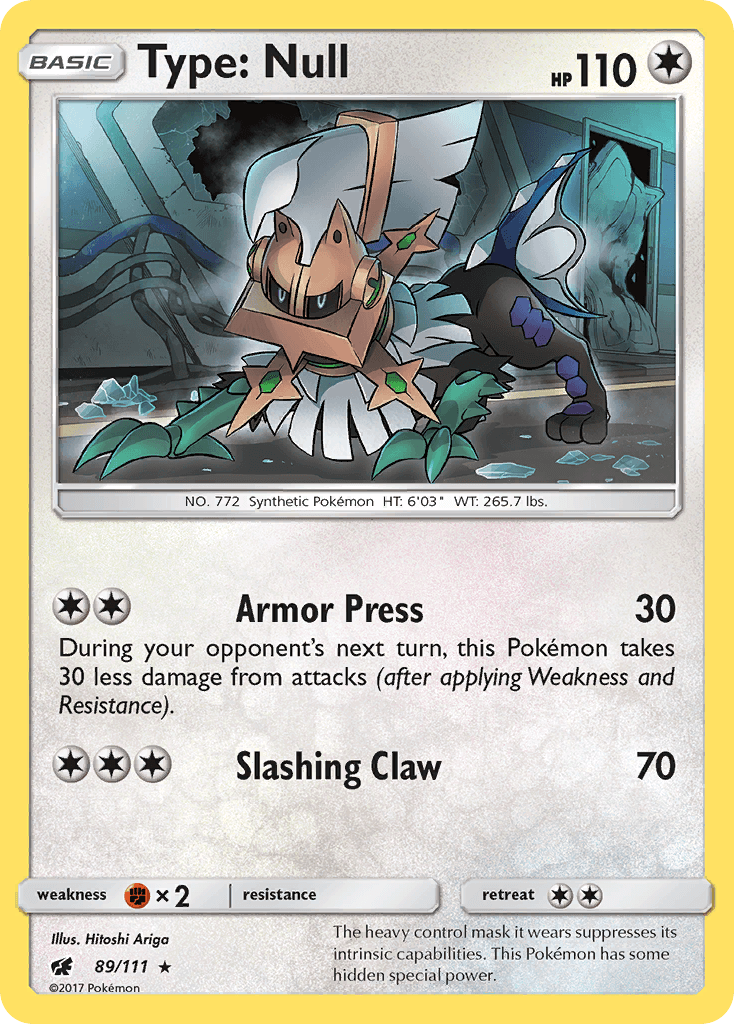 Type: Null Pokémon card