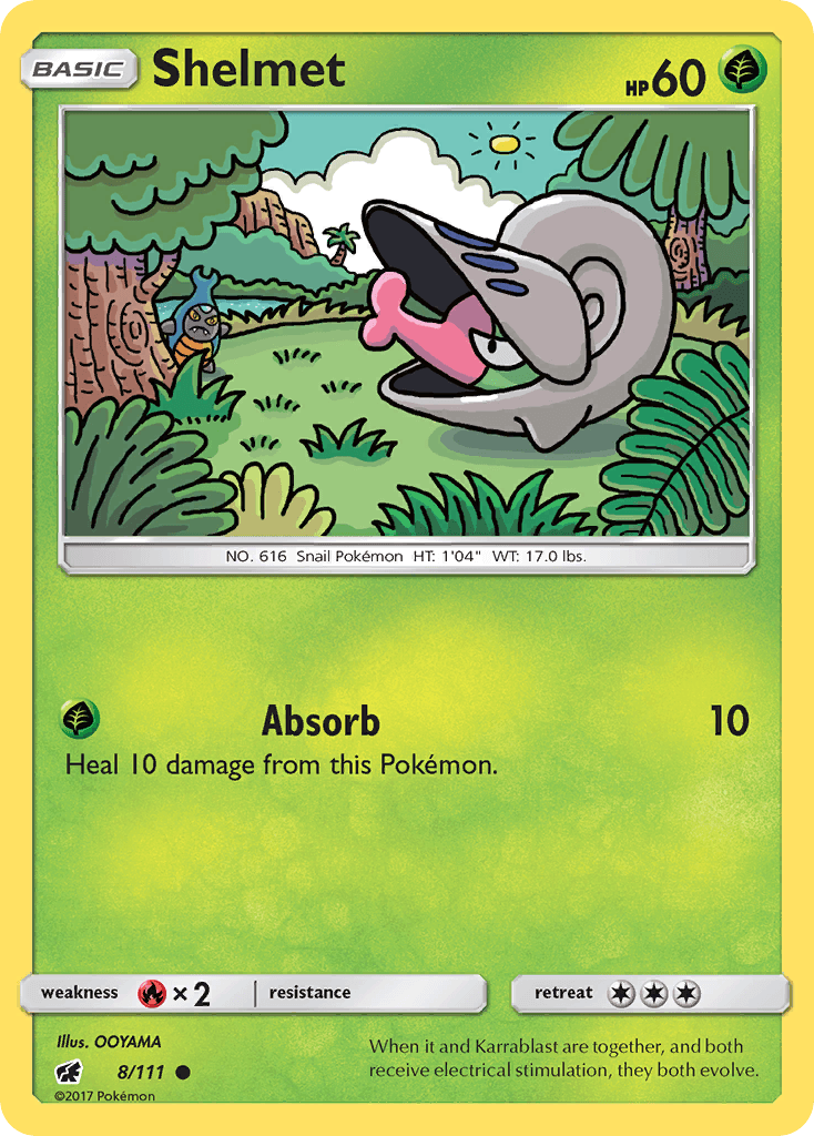 Shelmet Pokémon card