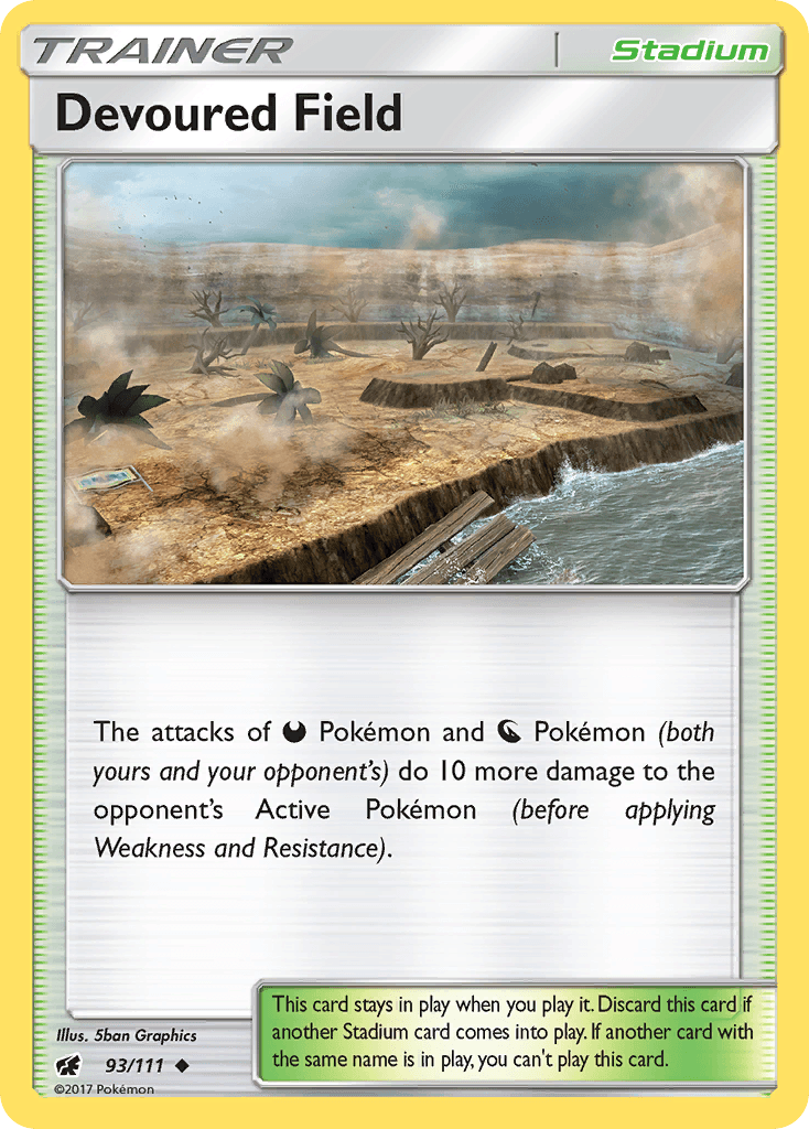 Devoured Field Pokémon card
