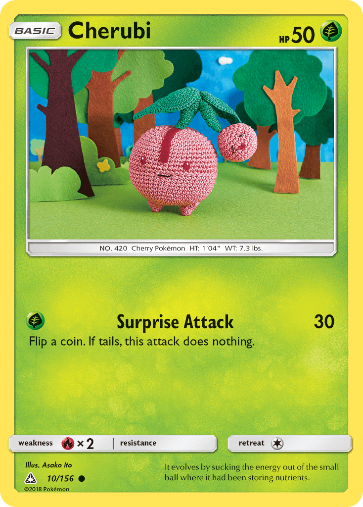 Cherubi Pokémon card