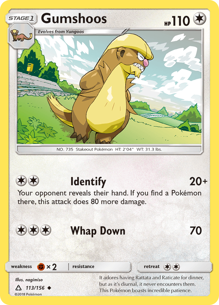 Gumshoos Pokémon card