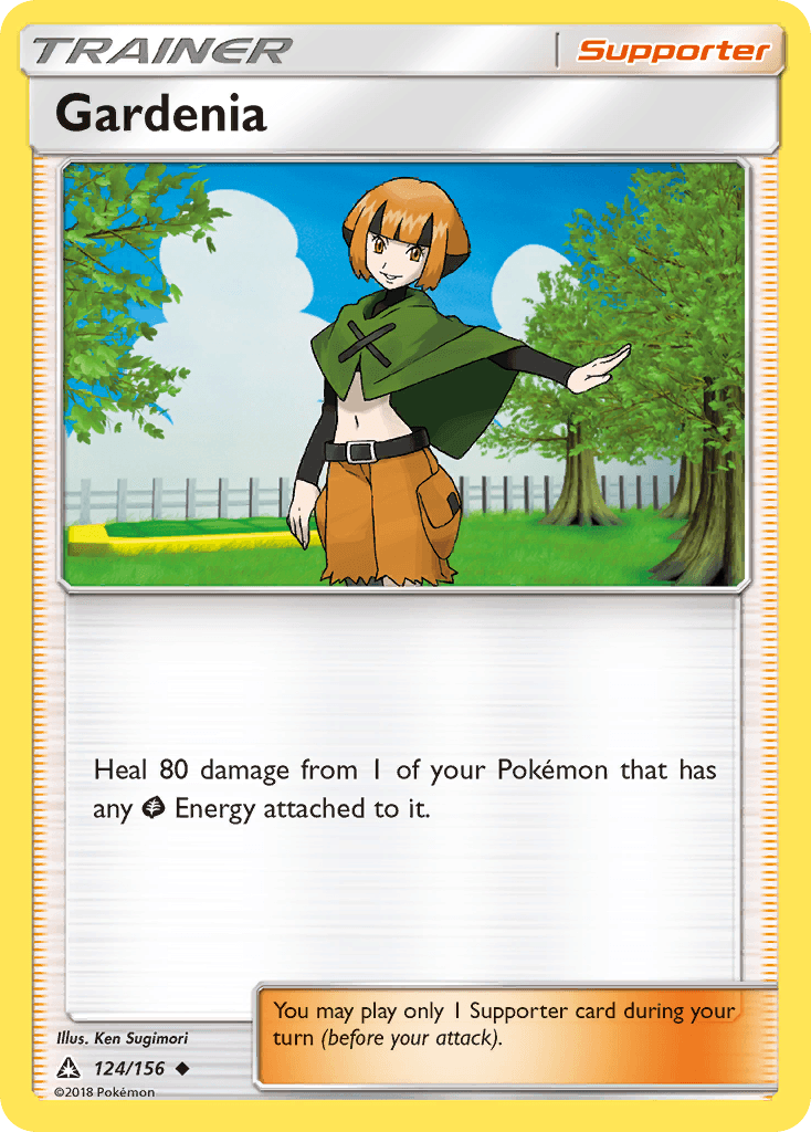 Gardenia Pokémon card
