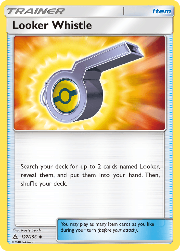 Looker Whistle Pokémon card
