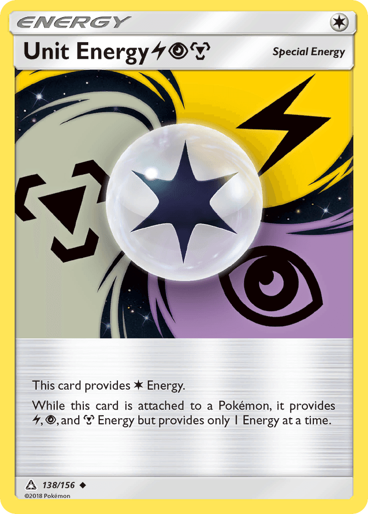 Unit Energy LightningPsychicMetal Pokémon card