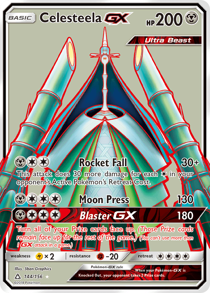 Celesteela-GX Pokémon card