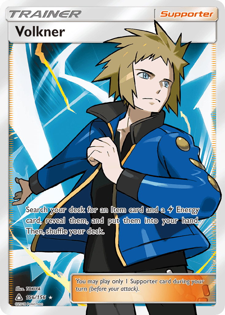 Volkner Pokémon card