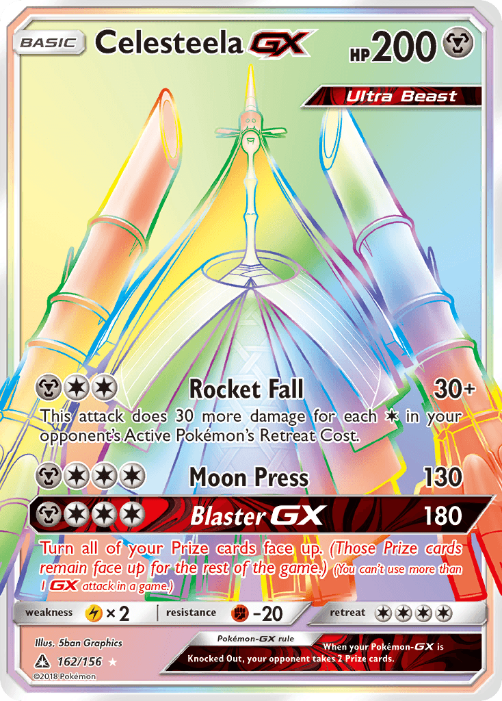 Celesteela-GX Pokémon card