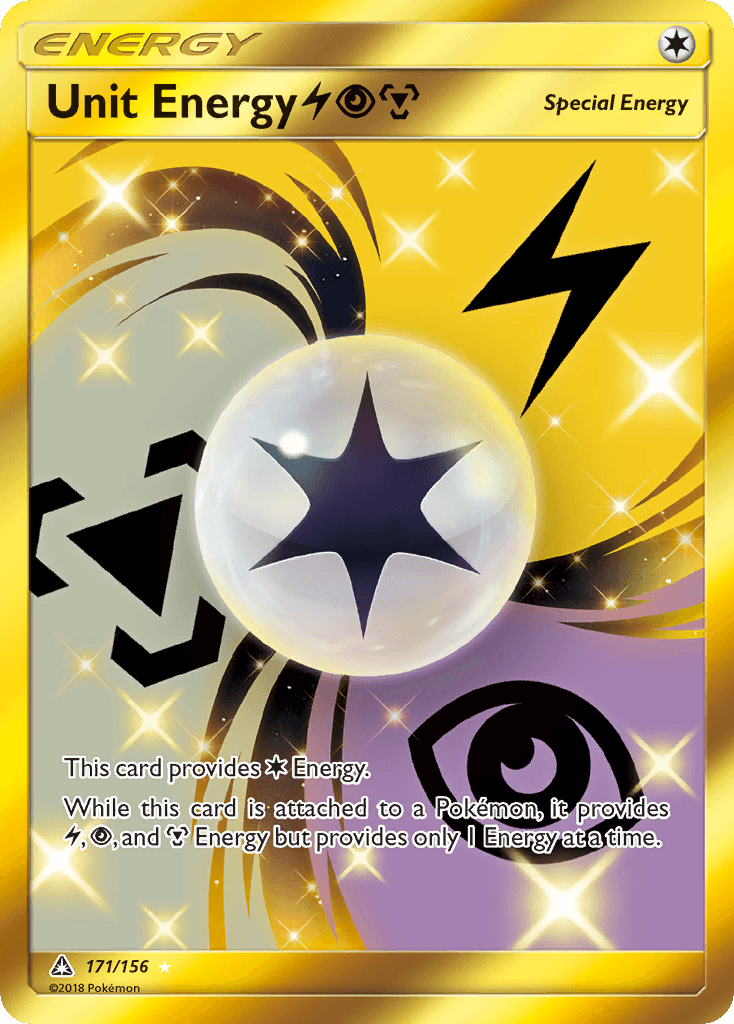 Unit Energy LightningPsychicMetal Pokémon card