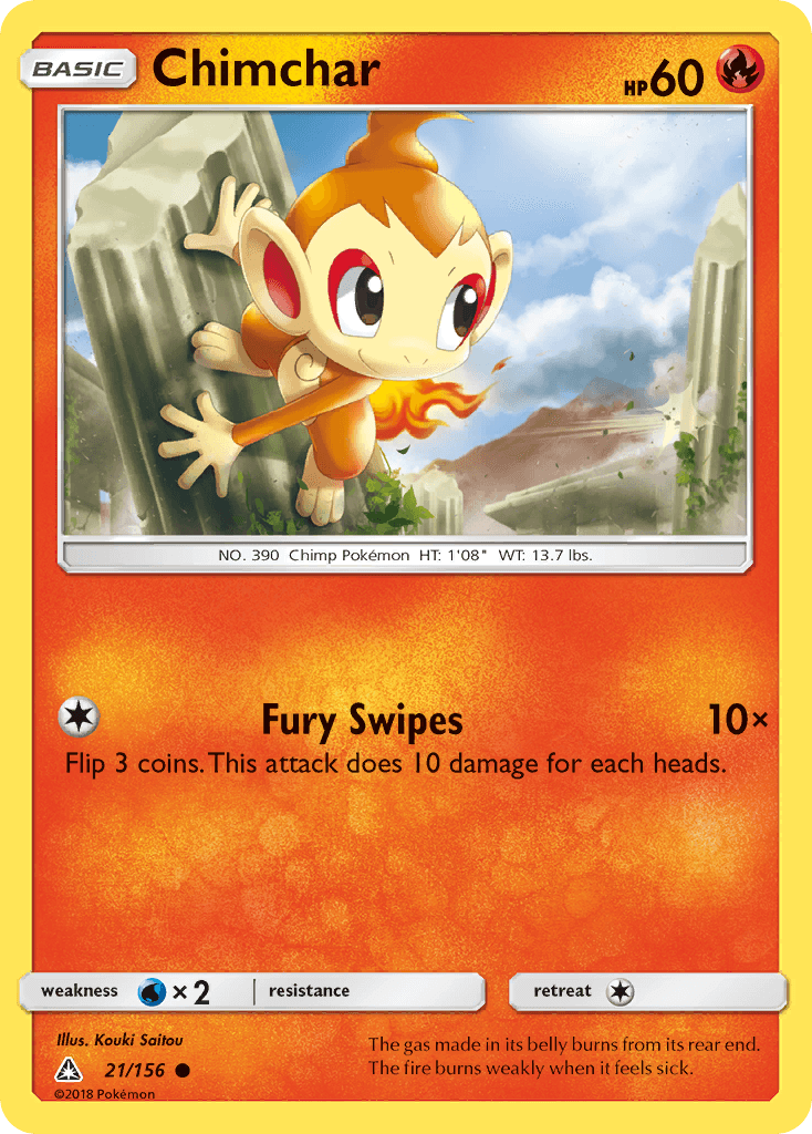 Chimchar Pokémon card
