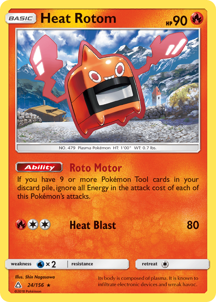 Heat Rotom Pokémon card
