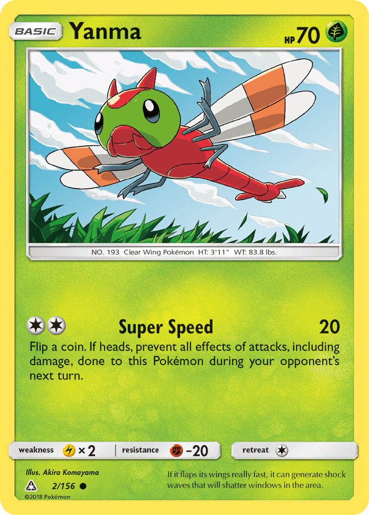 Yanma Pokémon card