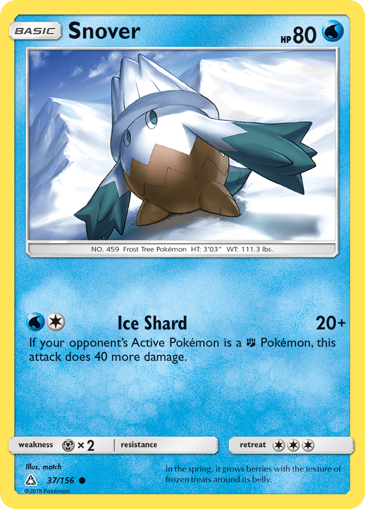 Snover Pokémon card