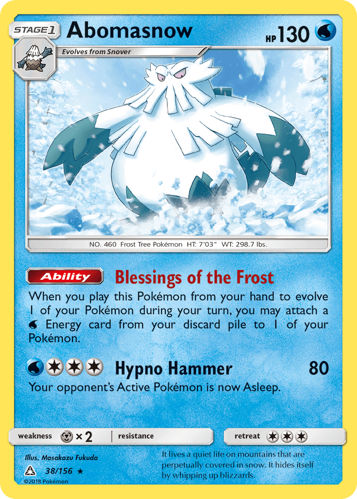 Abomasnow Pokémon card