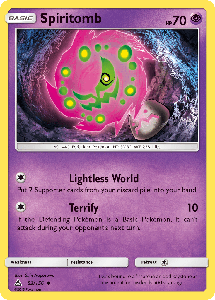 Spiritomb Pokémon card