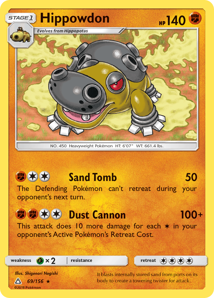 Hippowdon Pokémon card