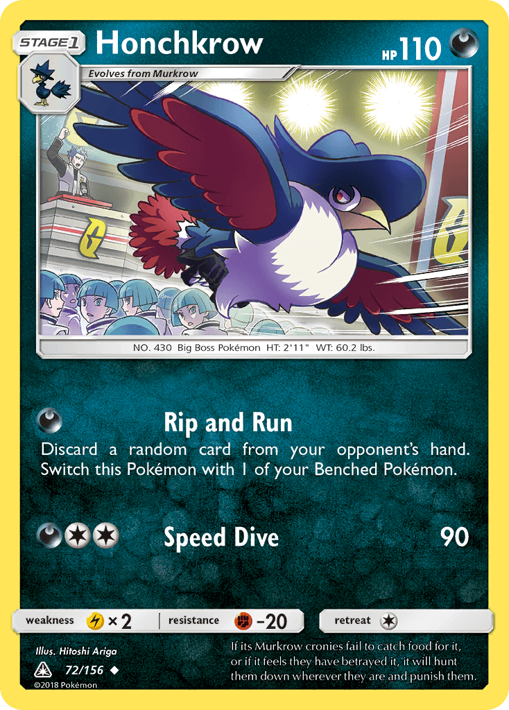 Honchkrow Pokémon card