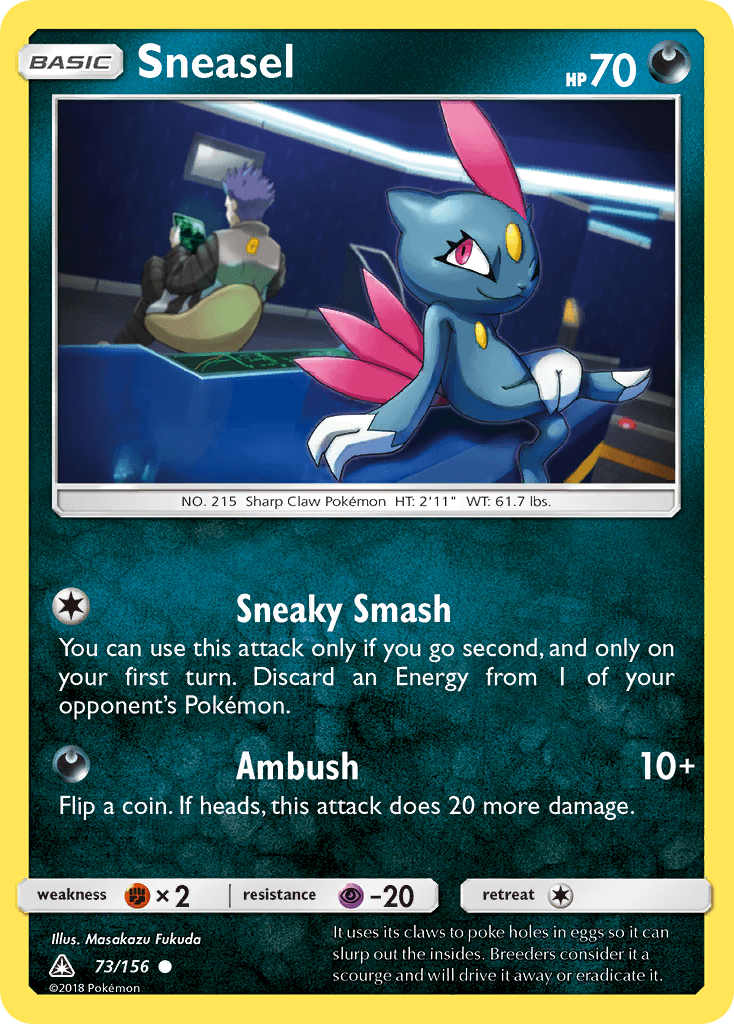 Sneasel Pokémon card