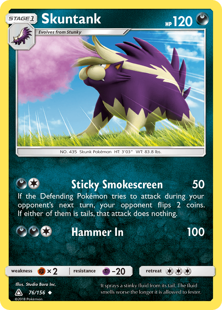 Skuntank Pokémon card