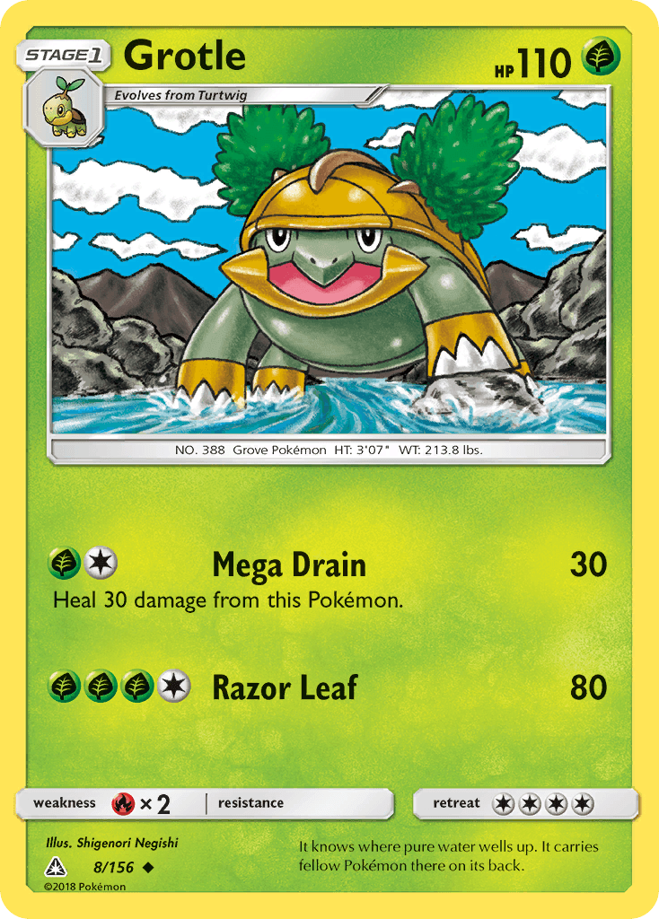 Grotle Pokémon card