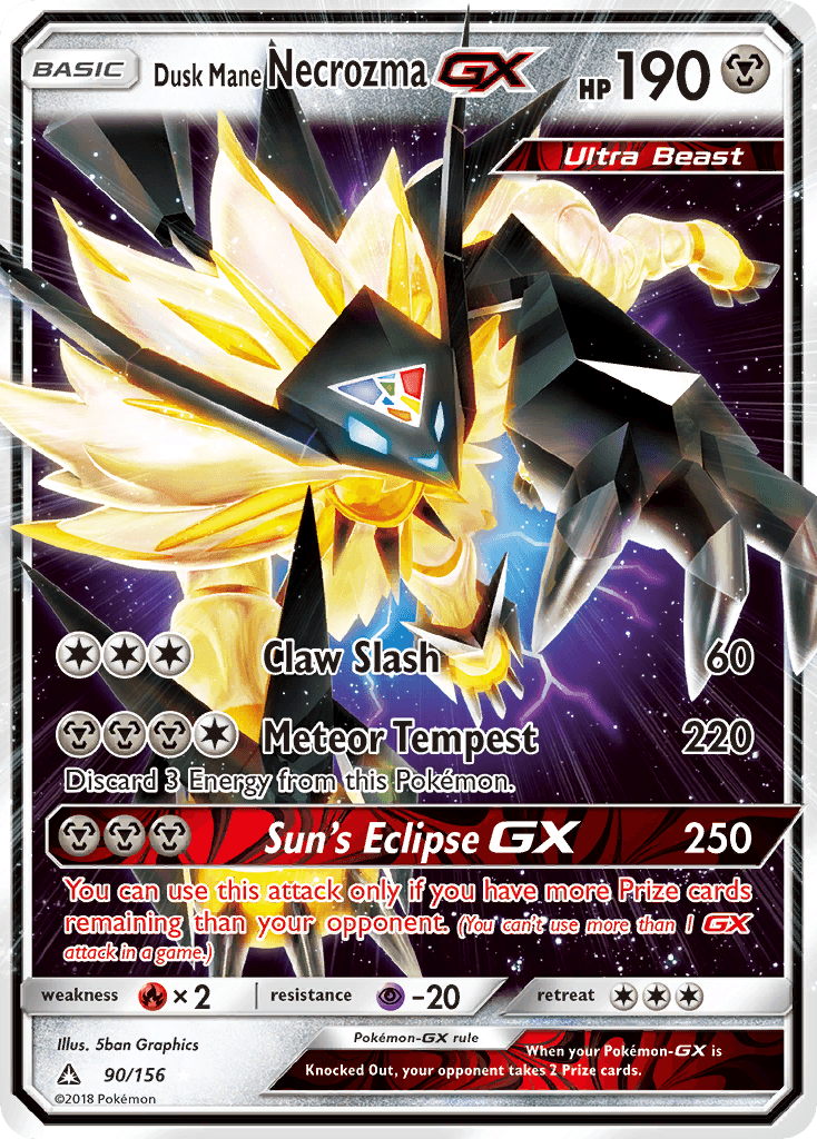 Dusk Mane Necrozma-GX — Rare Holo GX