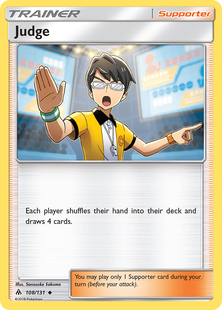 Judge Pokémon card