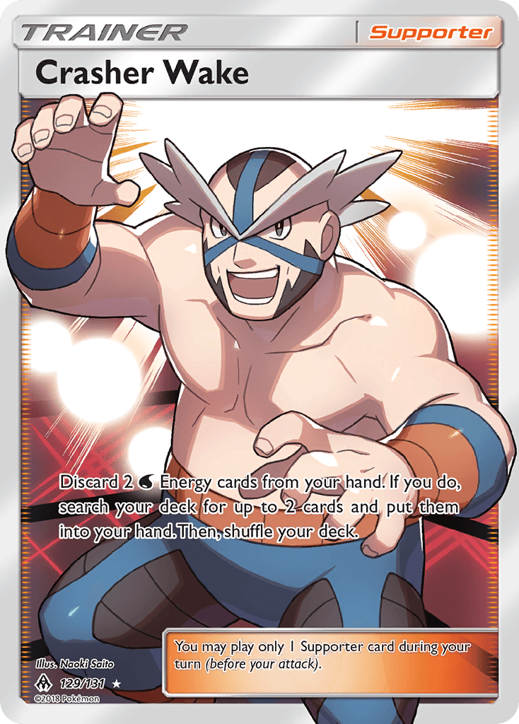 Crasher Wake Pokémon card