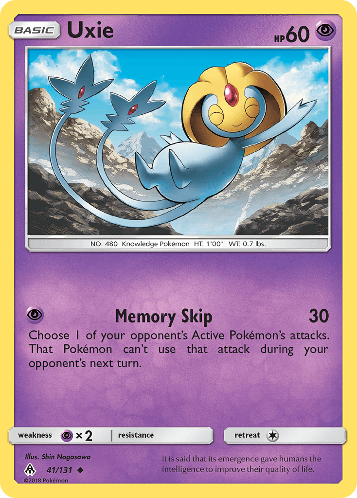Uxie Pokémon card
