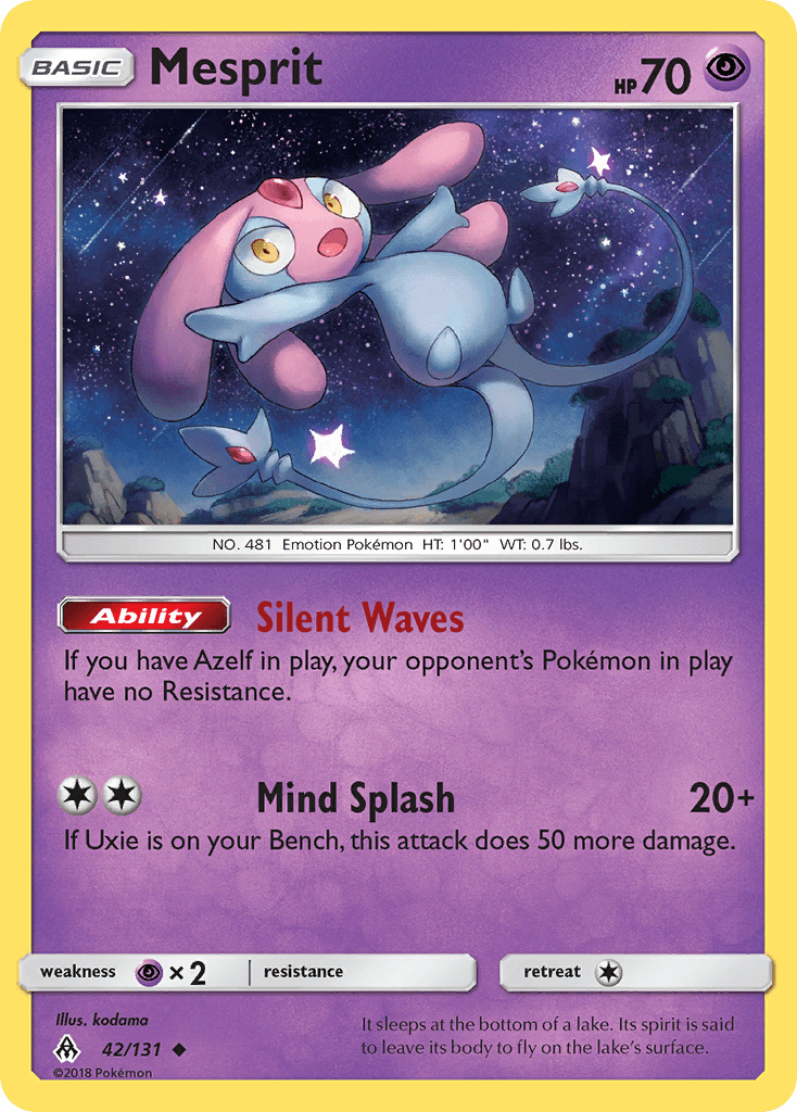 Mesprit Pokémon card