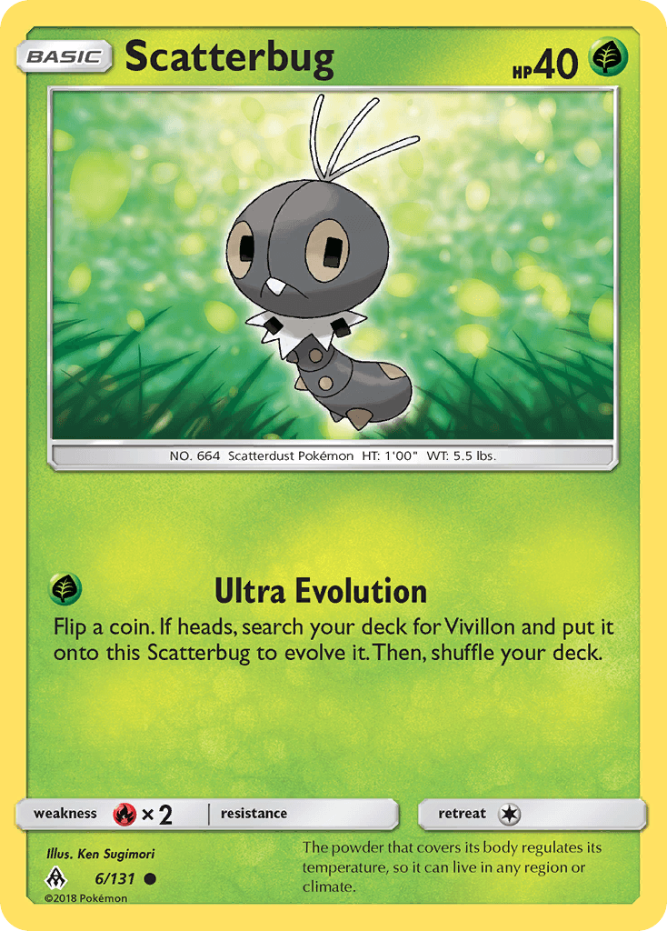 Scatterbug Pokémon card