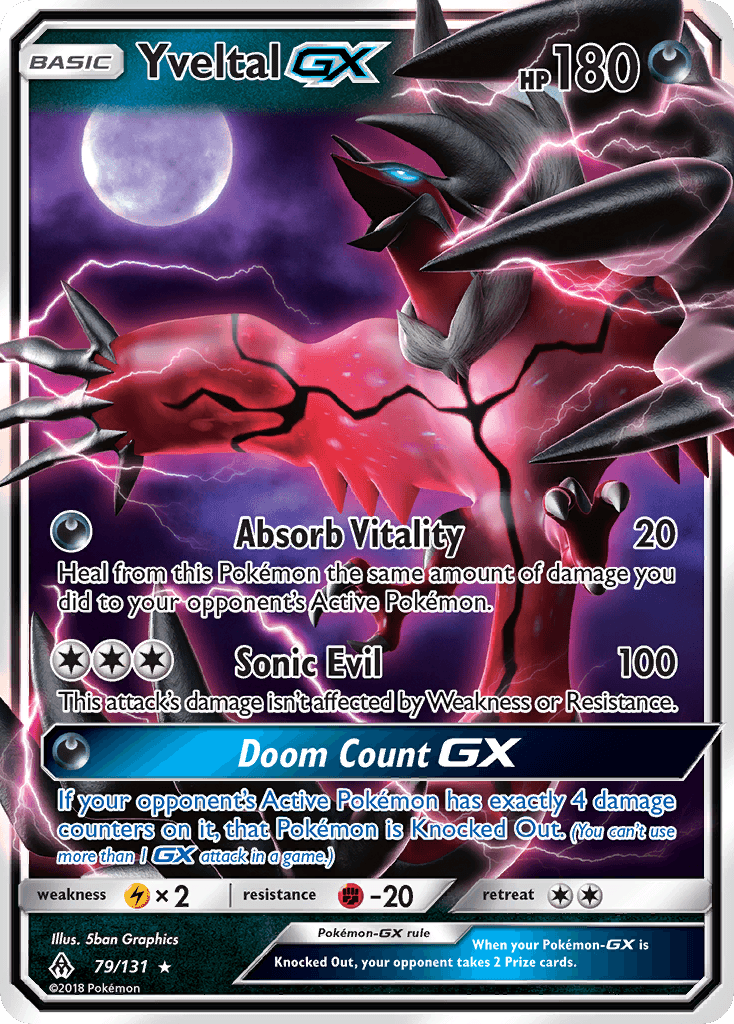 Yveltal-GX Pokémon card