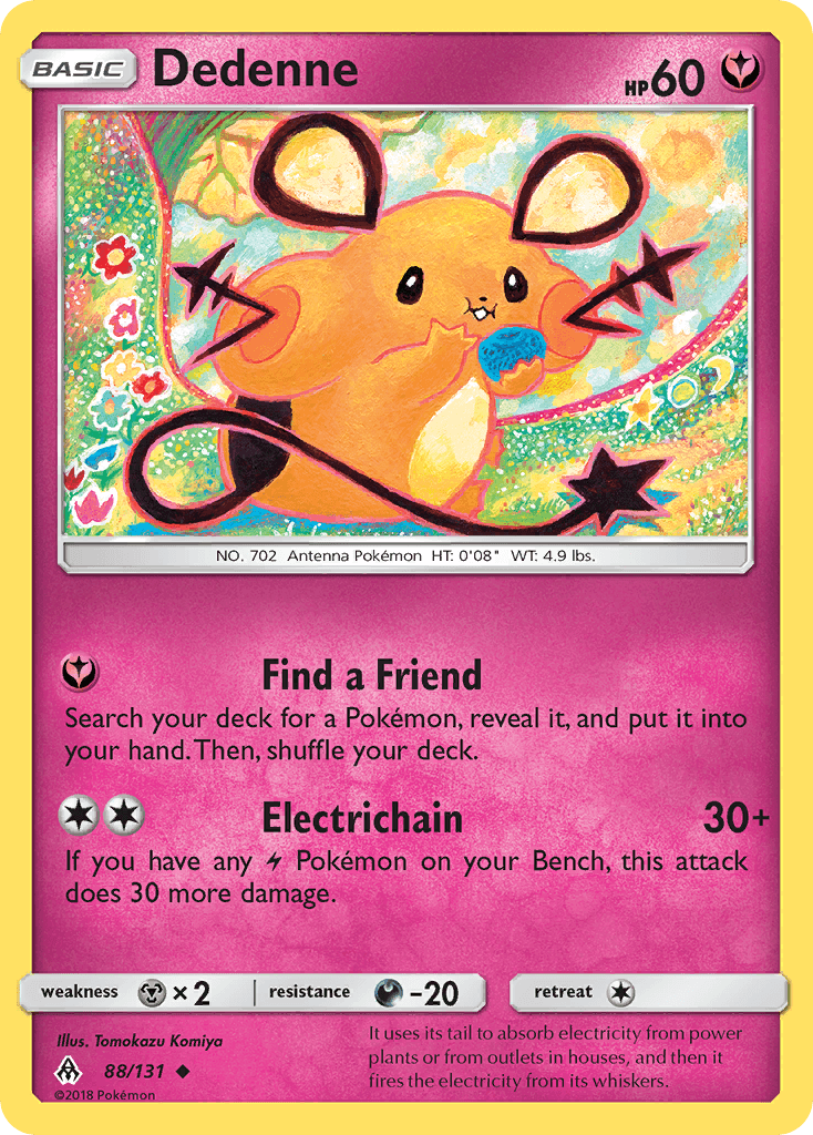 Dedenne Pokémon card