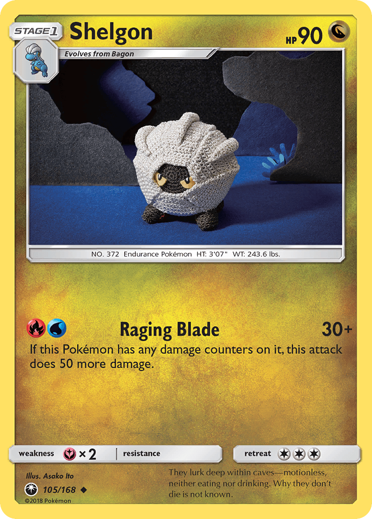Shelgon Pokémon card